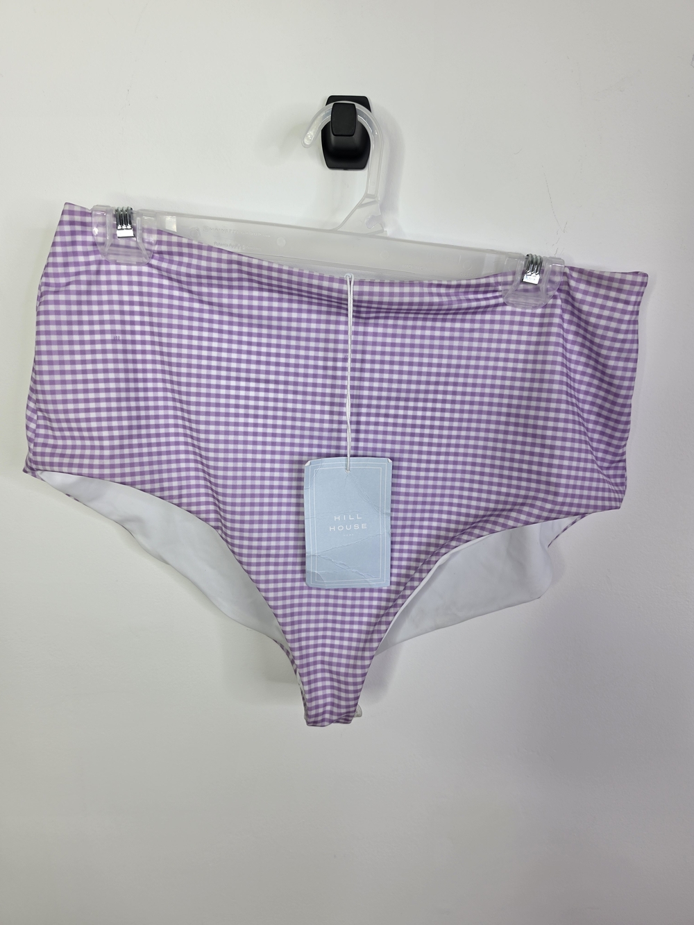 Lola Swim Bottom, Lilac Gingham, XL